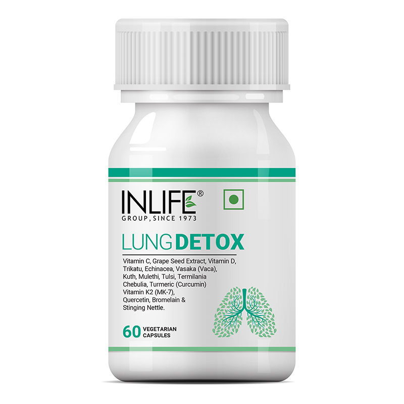 Inlife Lung Detox Supplement Smokers, Supports Healthy Lungs, Protects From Pollution