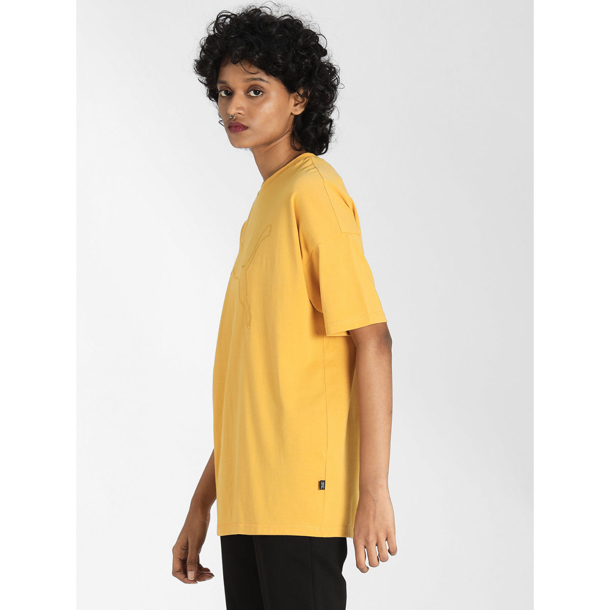 Buy Puma Her Relaxed Fit Womens Yellow Tshirt Online