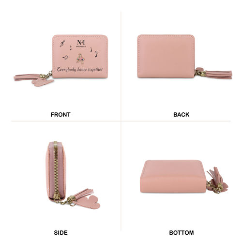 NFI Essentials Fashion Pu Leather Women'S Mini Wallet Clutch Purse Card Holder (Pink) At Nykaa, Best Beauty Products Online
