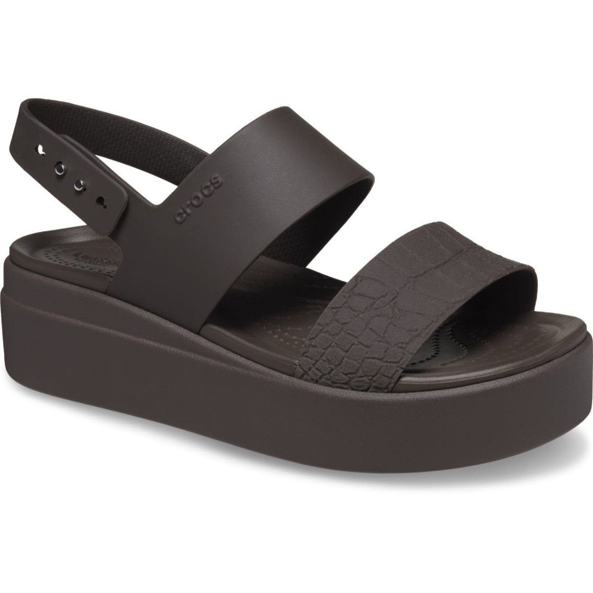 Amazon.com | Crocs Women's Brooklyn Low Strappy Wedges Sandal, Bone,  Numeric_4 | Platforms & Wedges