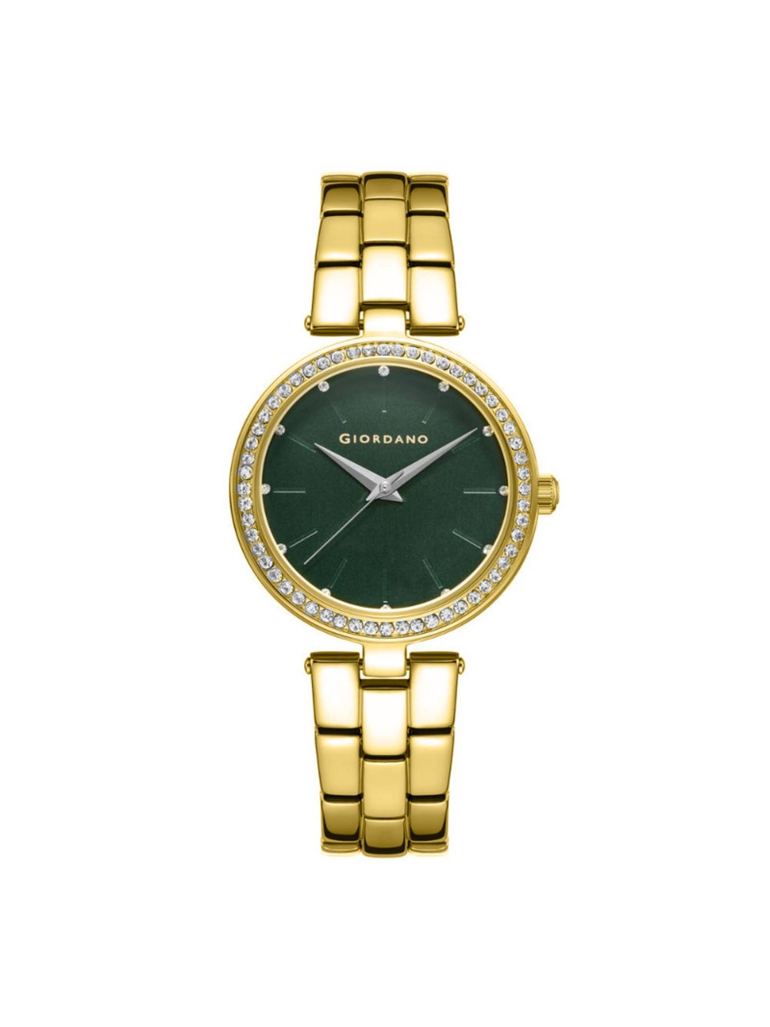 Giordano Women Analog Round Stainless Steel Green Watch-A2079-66 (M)