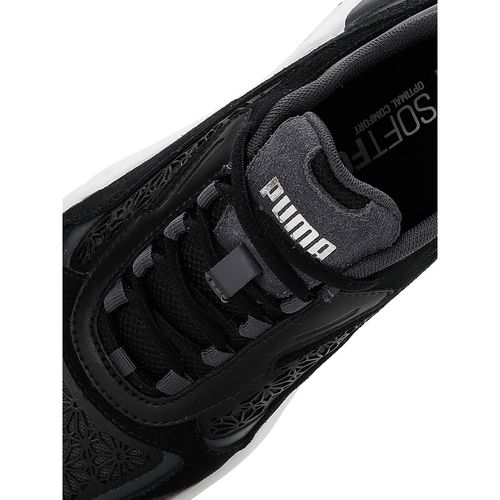 Buy Puma Cassia Laser Cut Women Black Sneakers Online