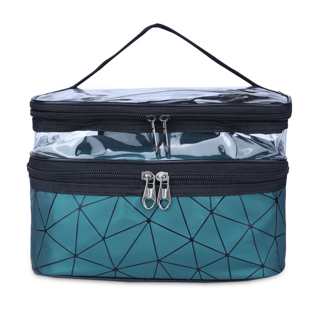 NFI Essentials Transparent Makeup Bags Double Layer Travel Cosmetic