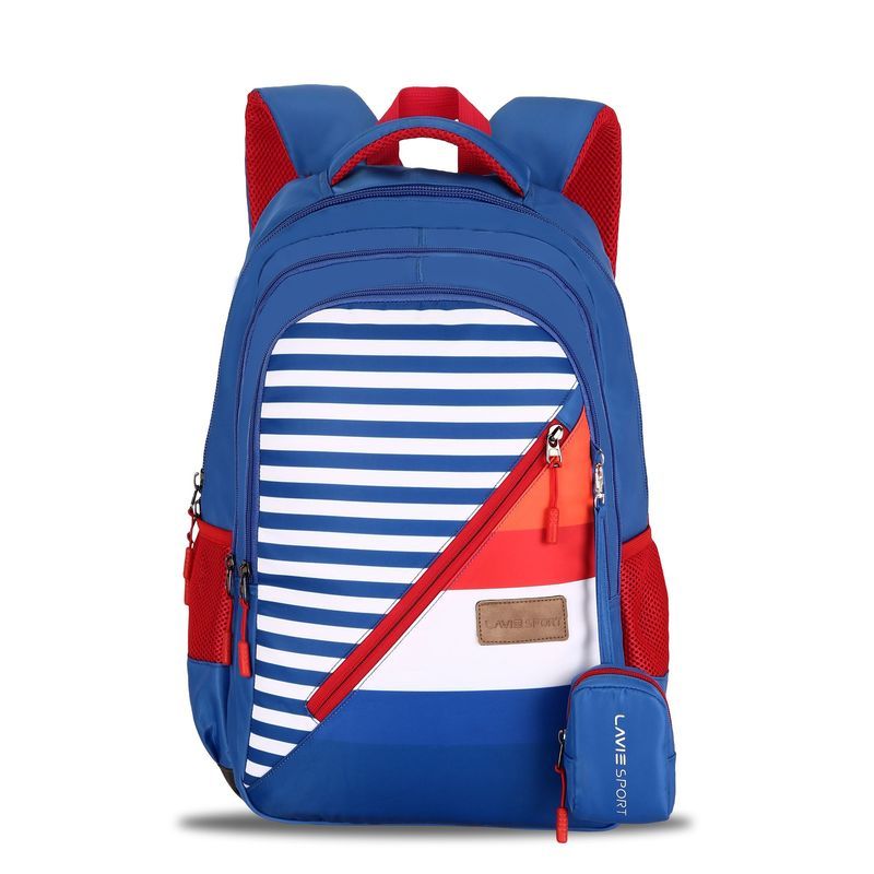 bright blue backpack