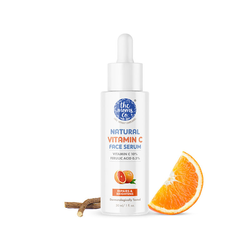 The Moms Co. Natural Vitamin C Face Serum With Vitamin C For A Naturally Brighter & Even Toned Skin