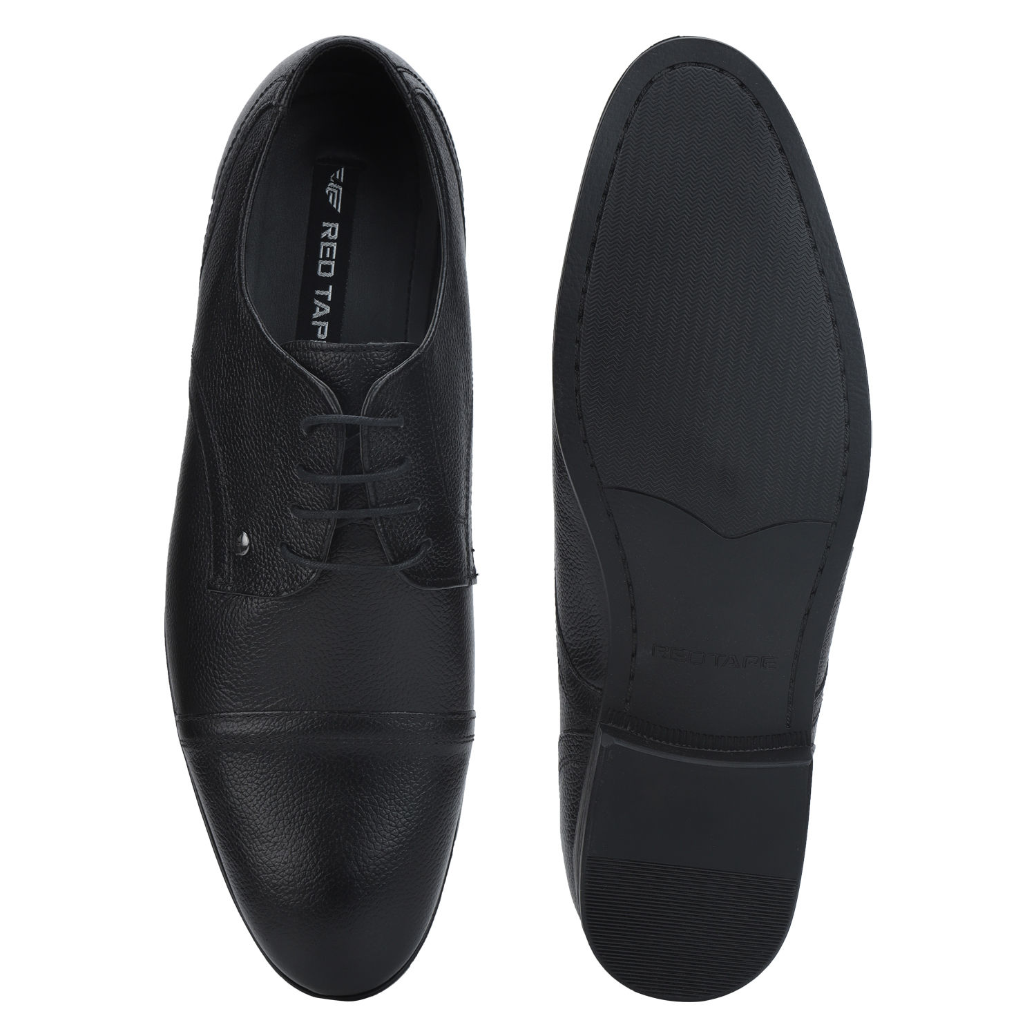 Buy Red Tape Men Black Derby Shoes Online