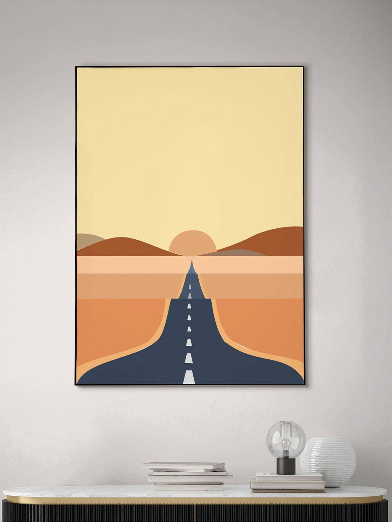 Nestroots A Journey Awaits Black Frame Wall Painting