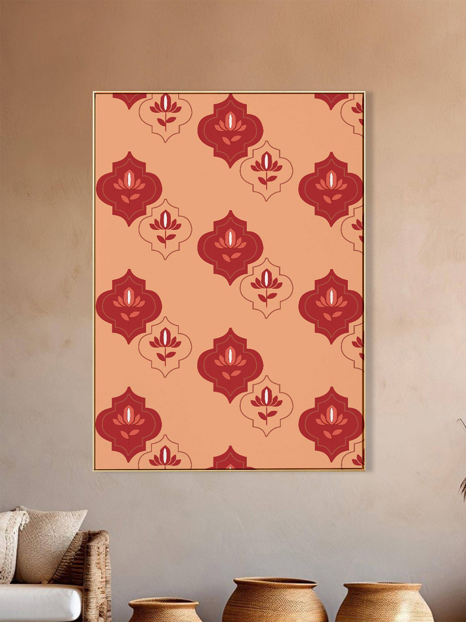 Nestroots Citrus Soiree Motifs Gold Frame Wall Painting