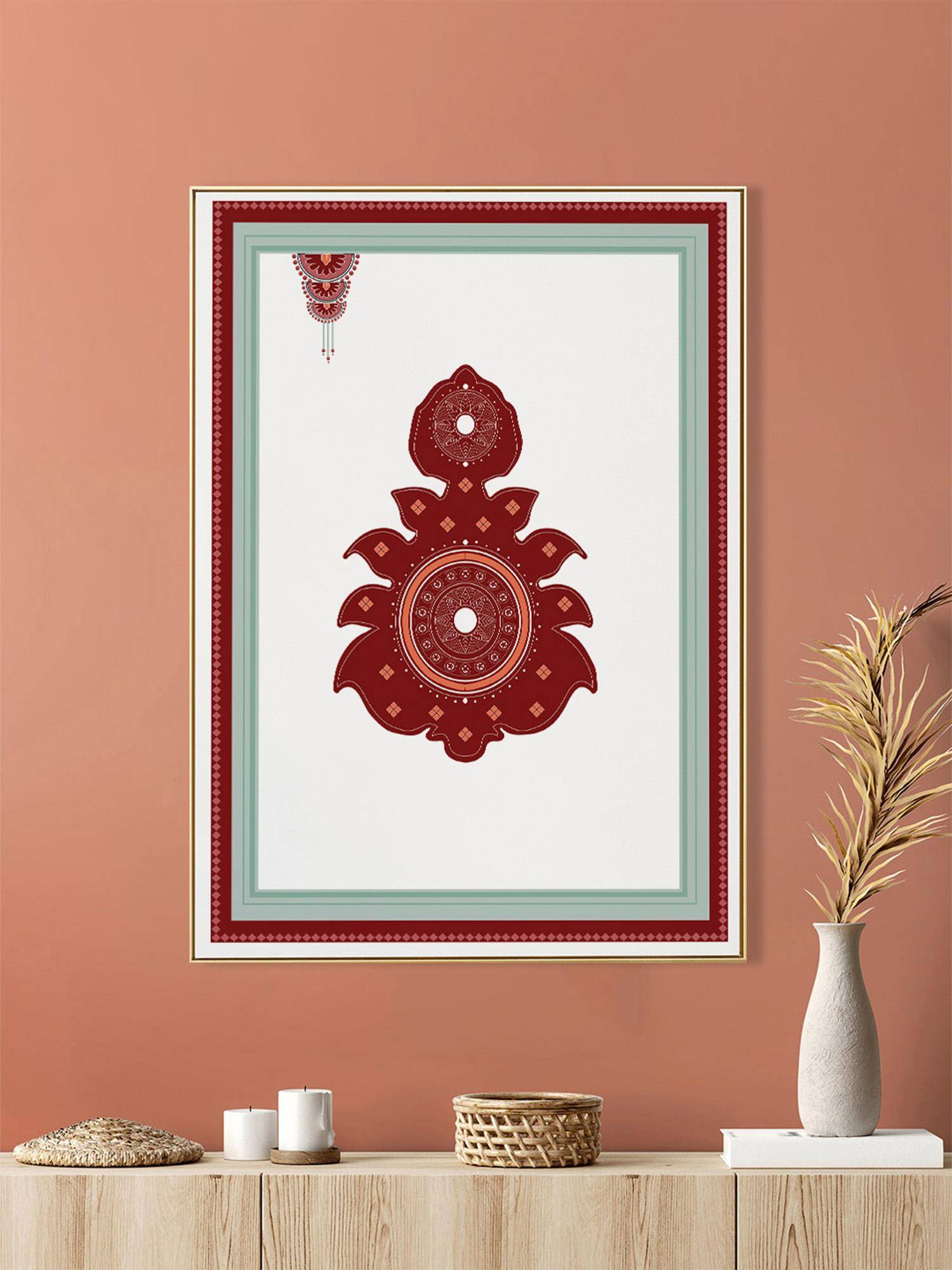 Nestroots Whispers Of Royalty Gold Frame Wall Painting