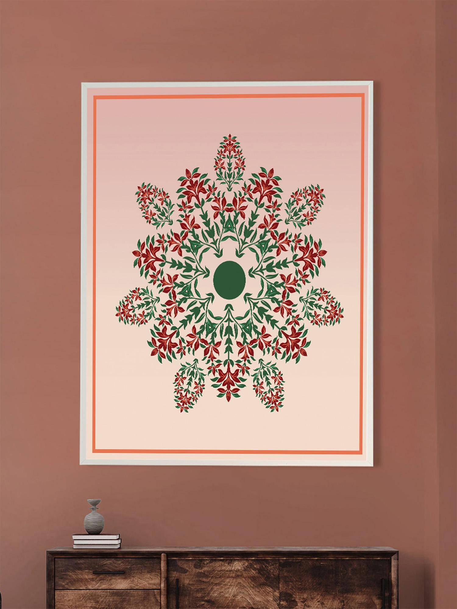Nestroots Rhythm Of The Soul White Frame Wall Painting
