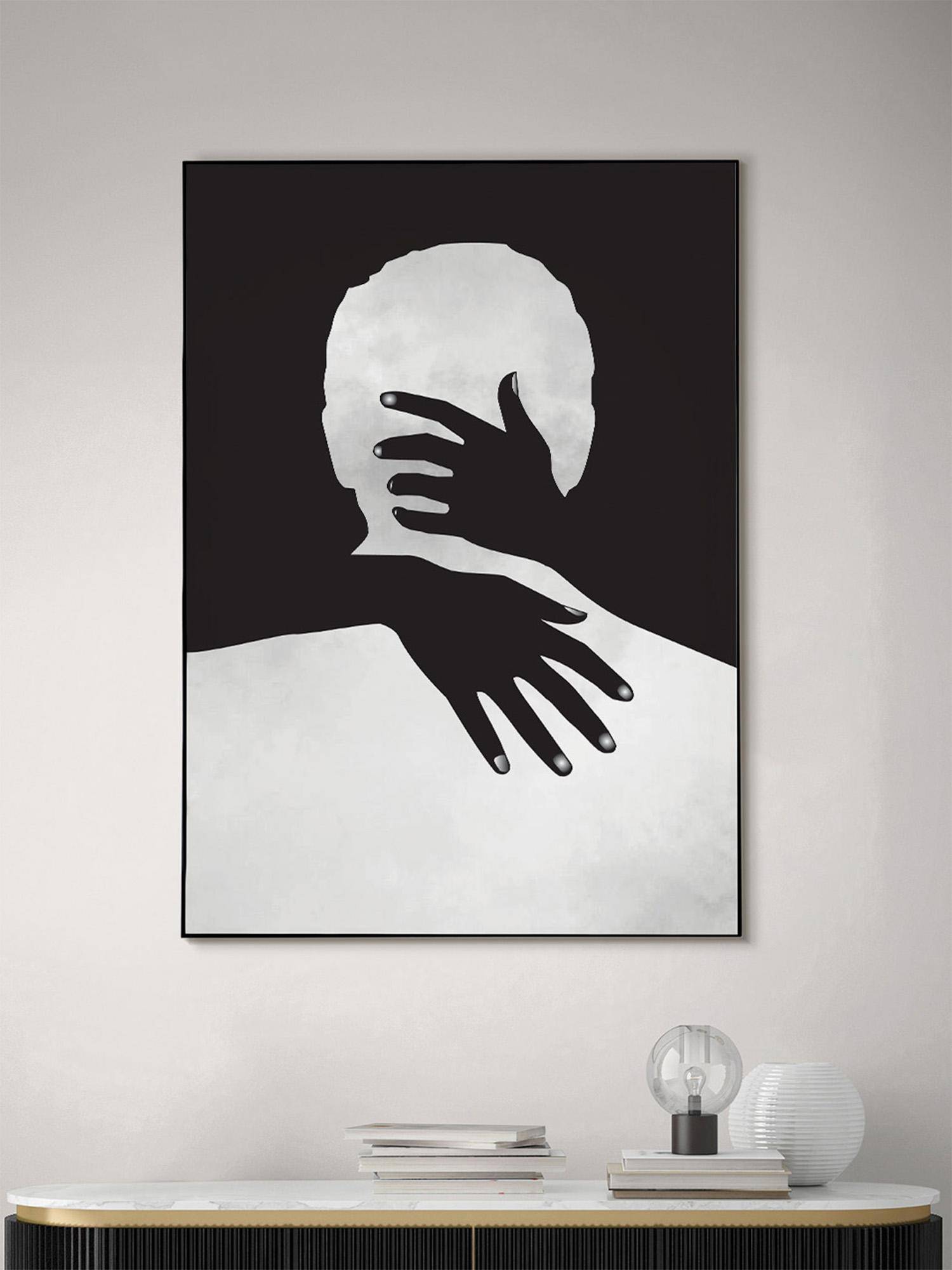 Nestroots Behind The Veil Black Frame Wall Painting