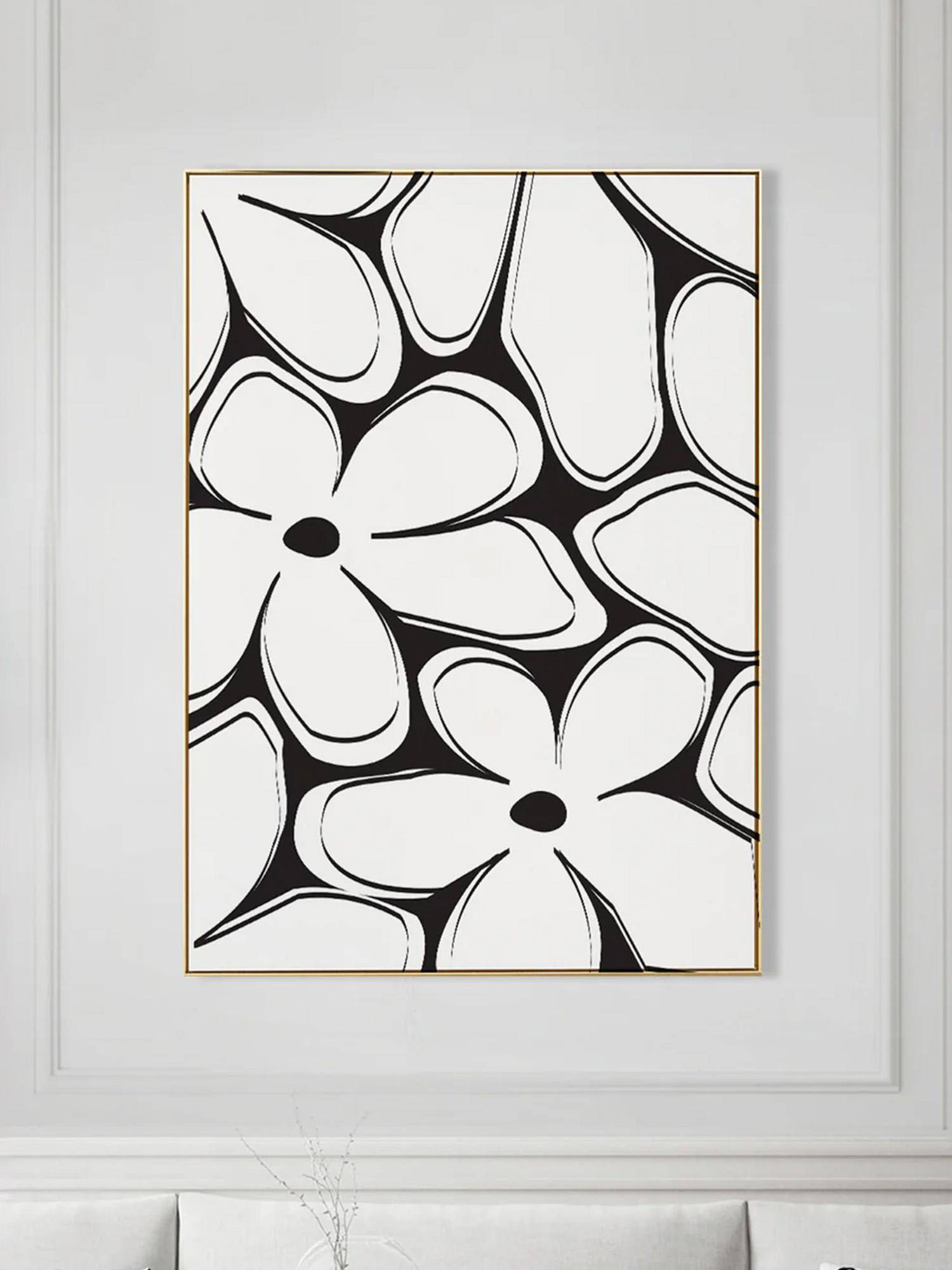 Nestroots Blooming In The Shadows White Frame Wall Painting