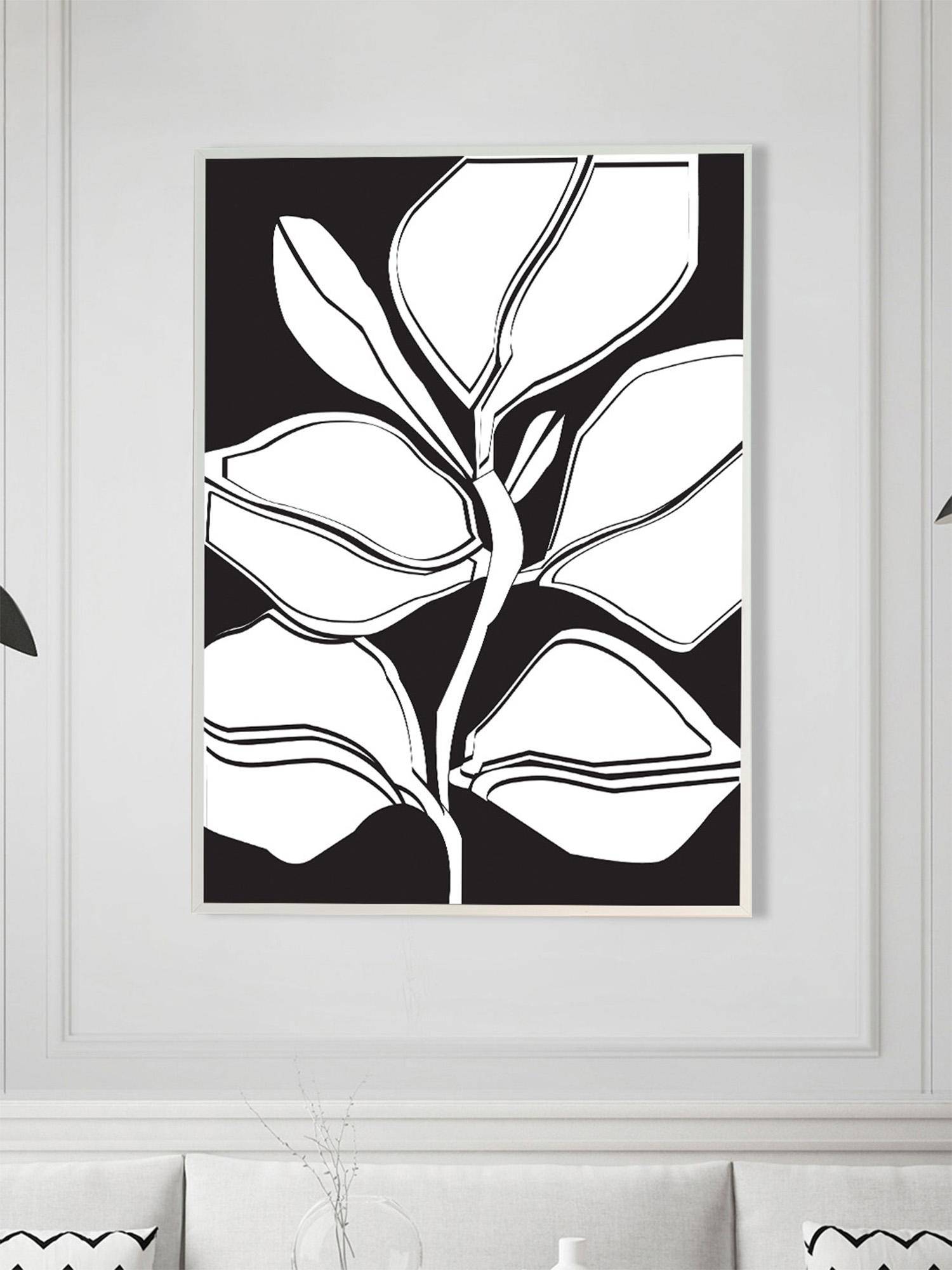Nestroots Veins Of The Earth White Frame Wall Painting