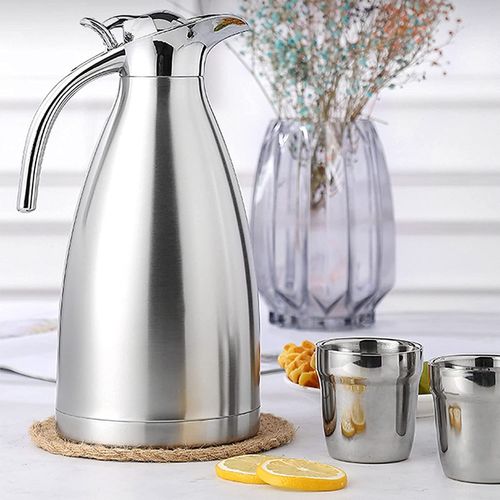 Buy FNS Stainless Steel Coffee Thermos Carafe, Double Walled