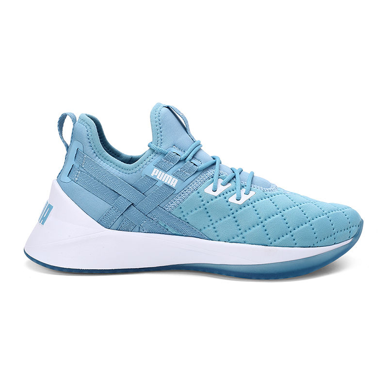 puma suede blue quilt