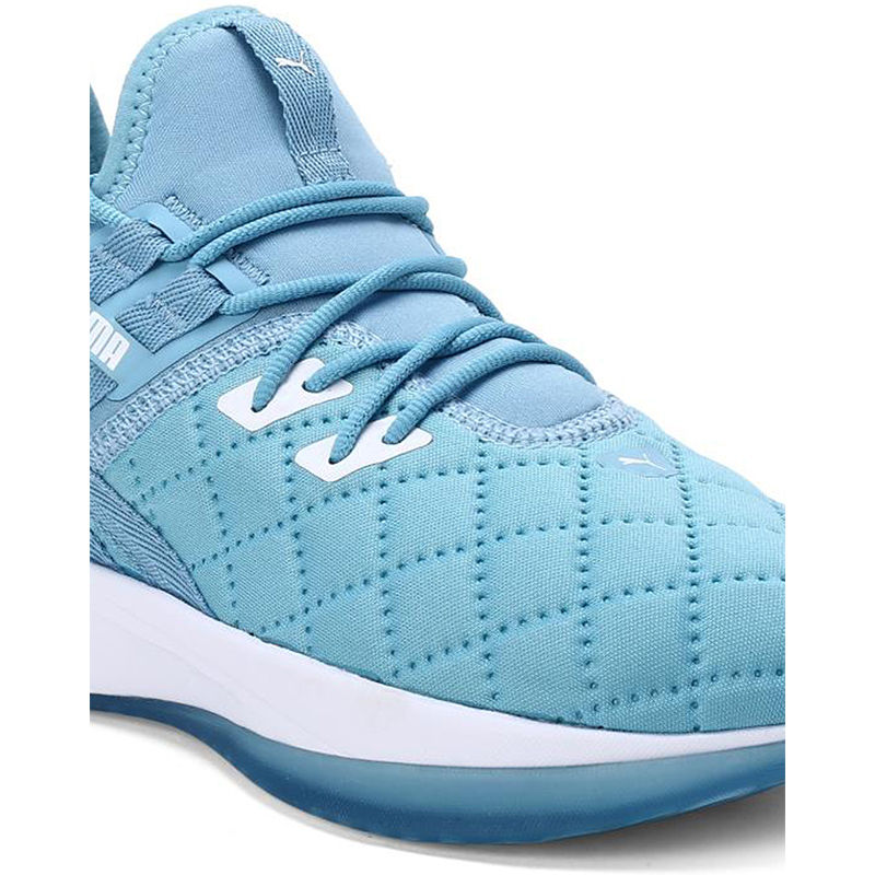 puma suede blue quilt