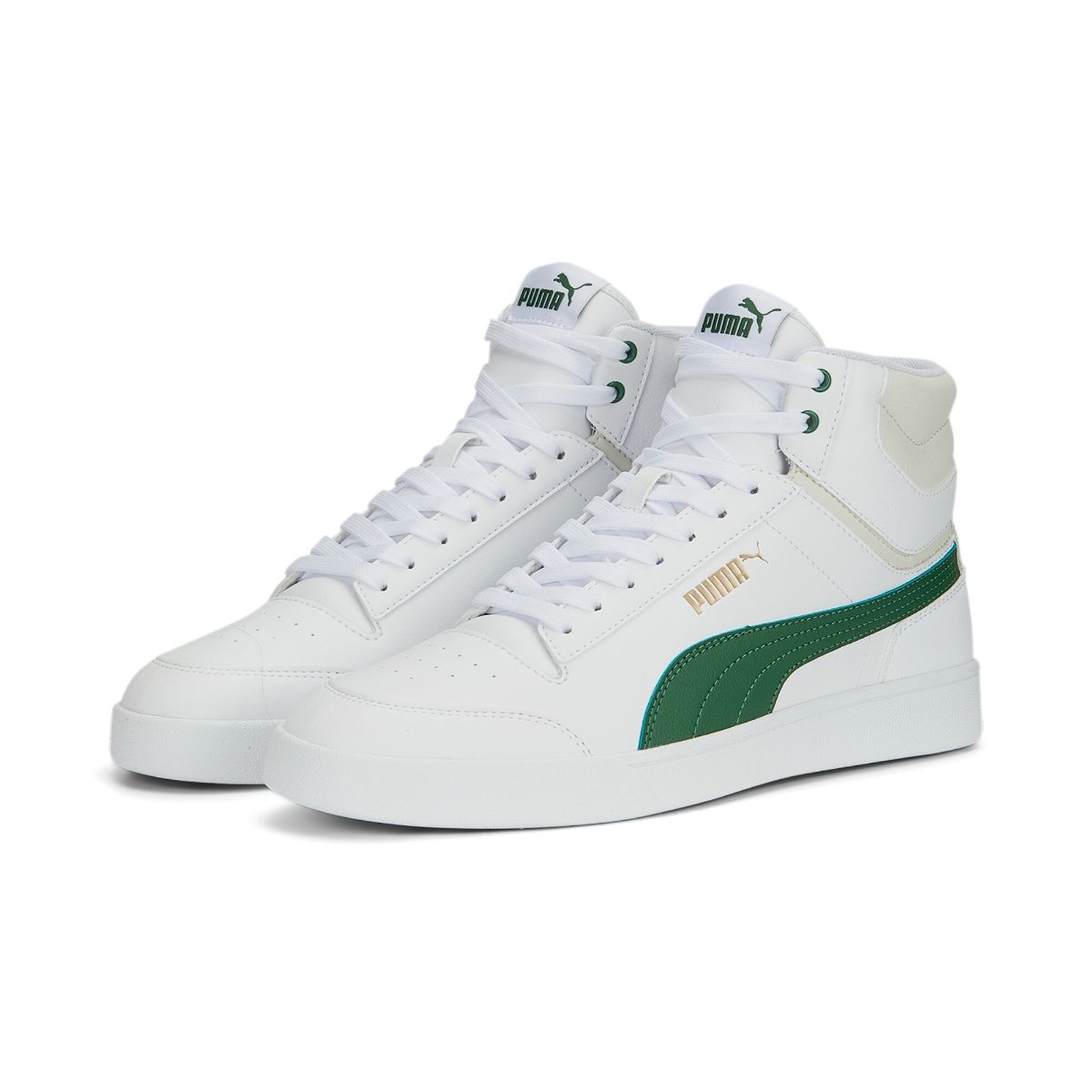 Puma Shuffle Mid Unisex White Sneakers (UK 3)