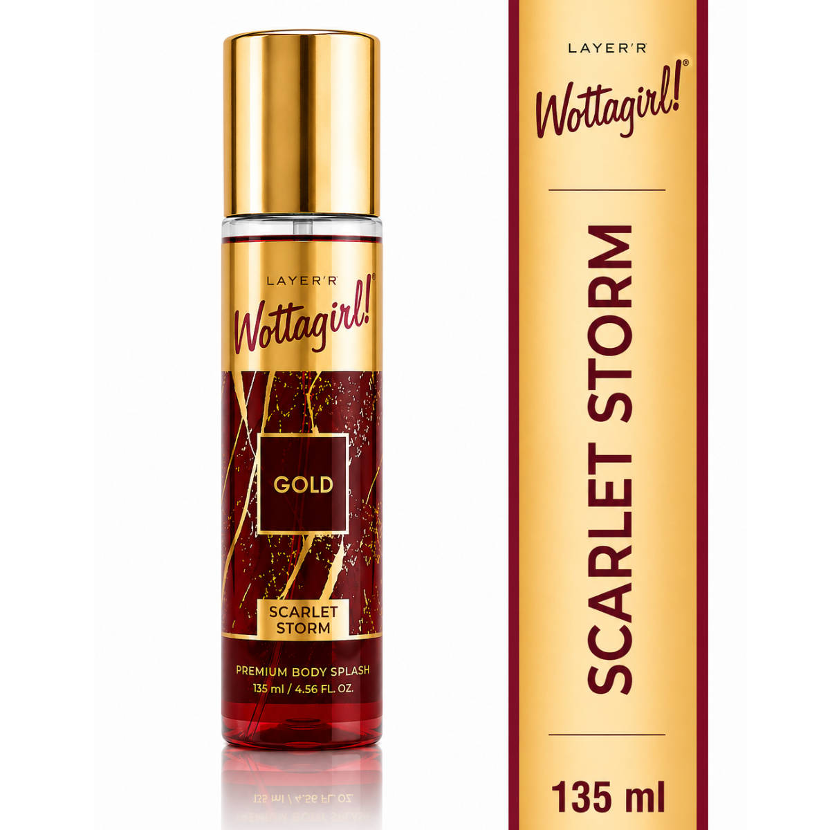 Layer'r Wottagirl! Gold Scarlet Storm Body Mist