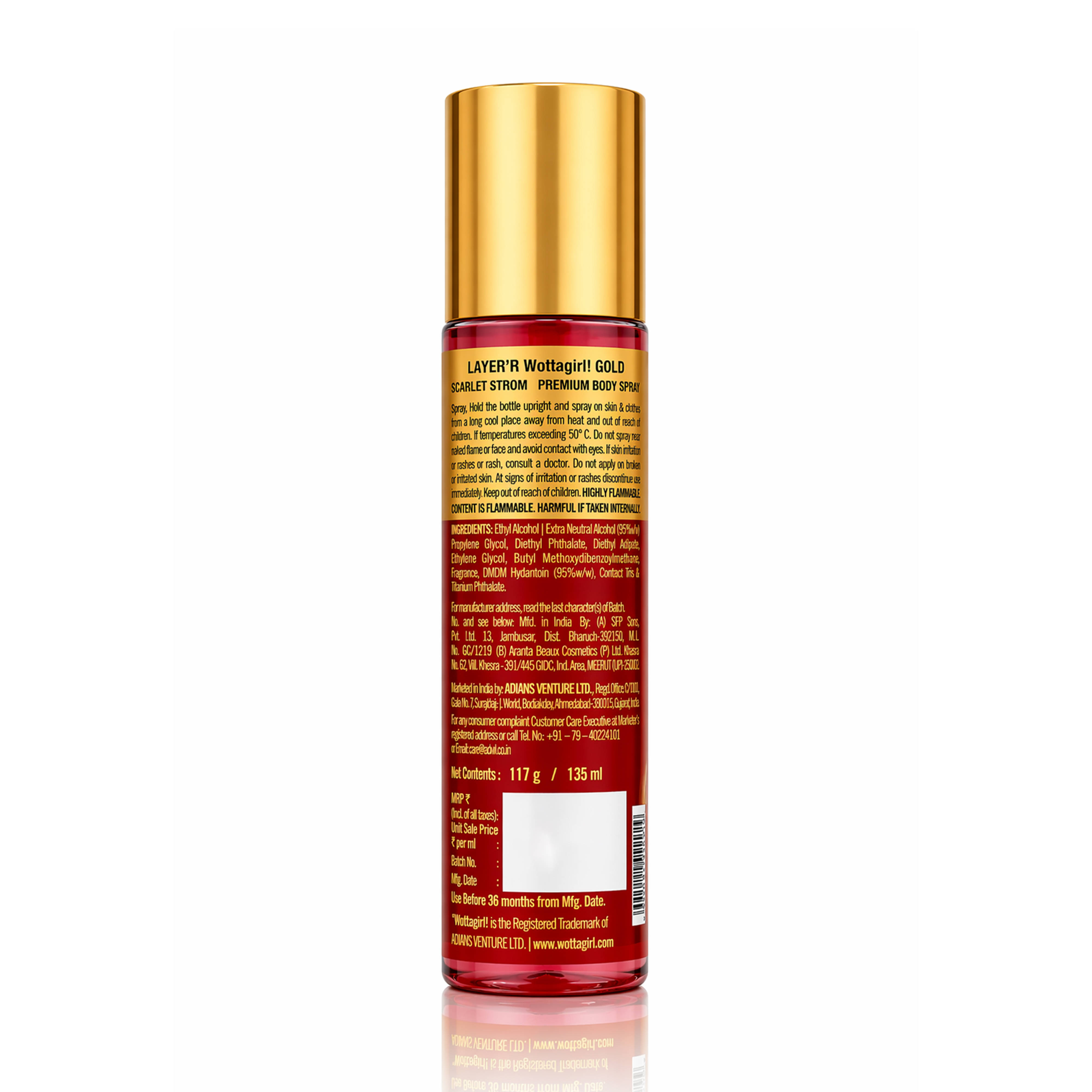 Layer'r Wottagirl! Gold Scarlet Storm Body Mist - view 3