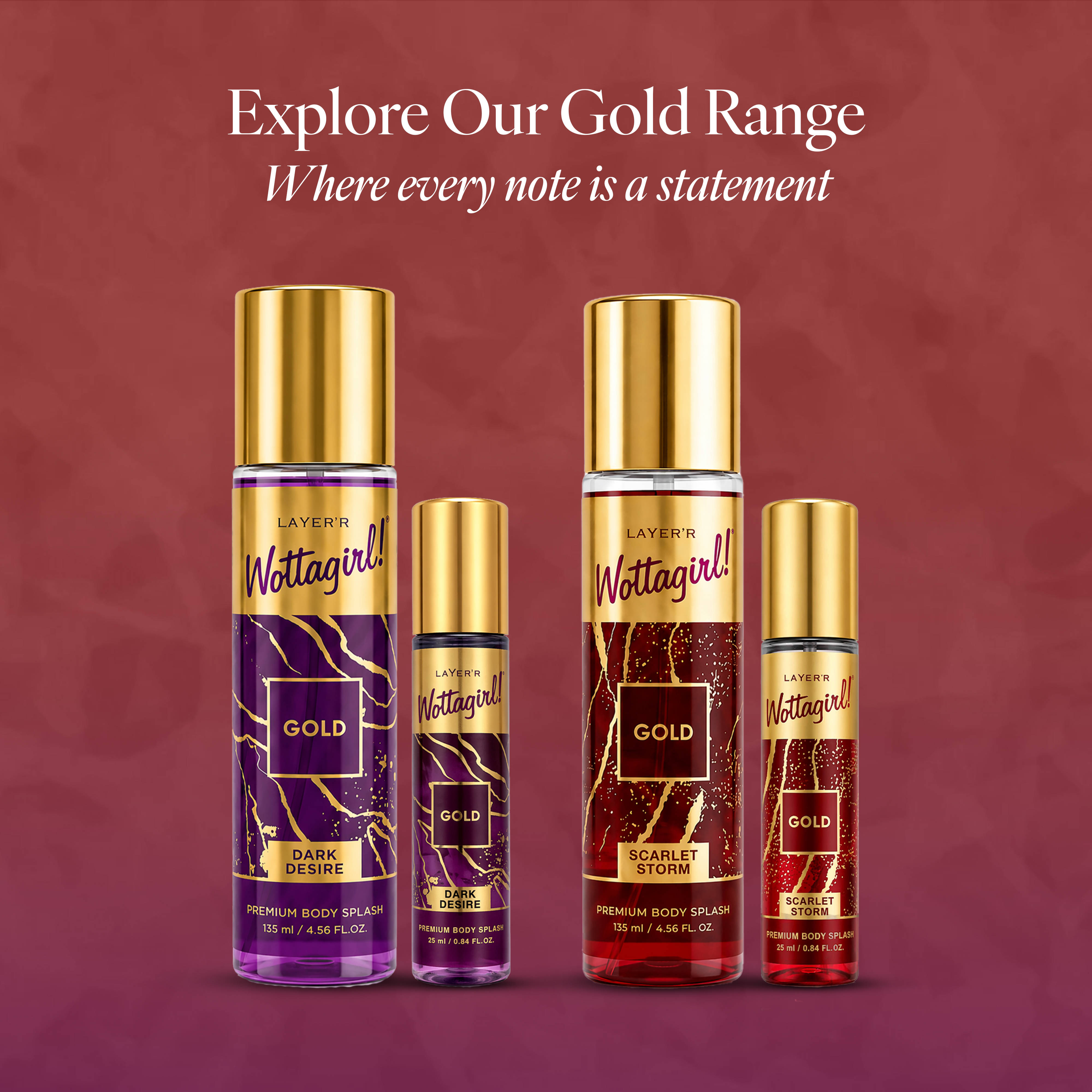 Layer'r Wottagirl! Gold Scarlet Storm Body Mist - view 7