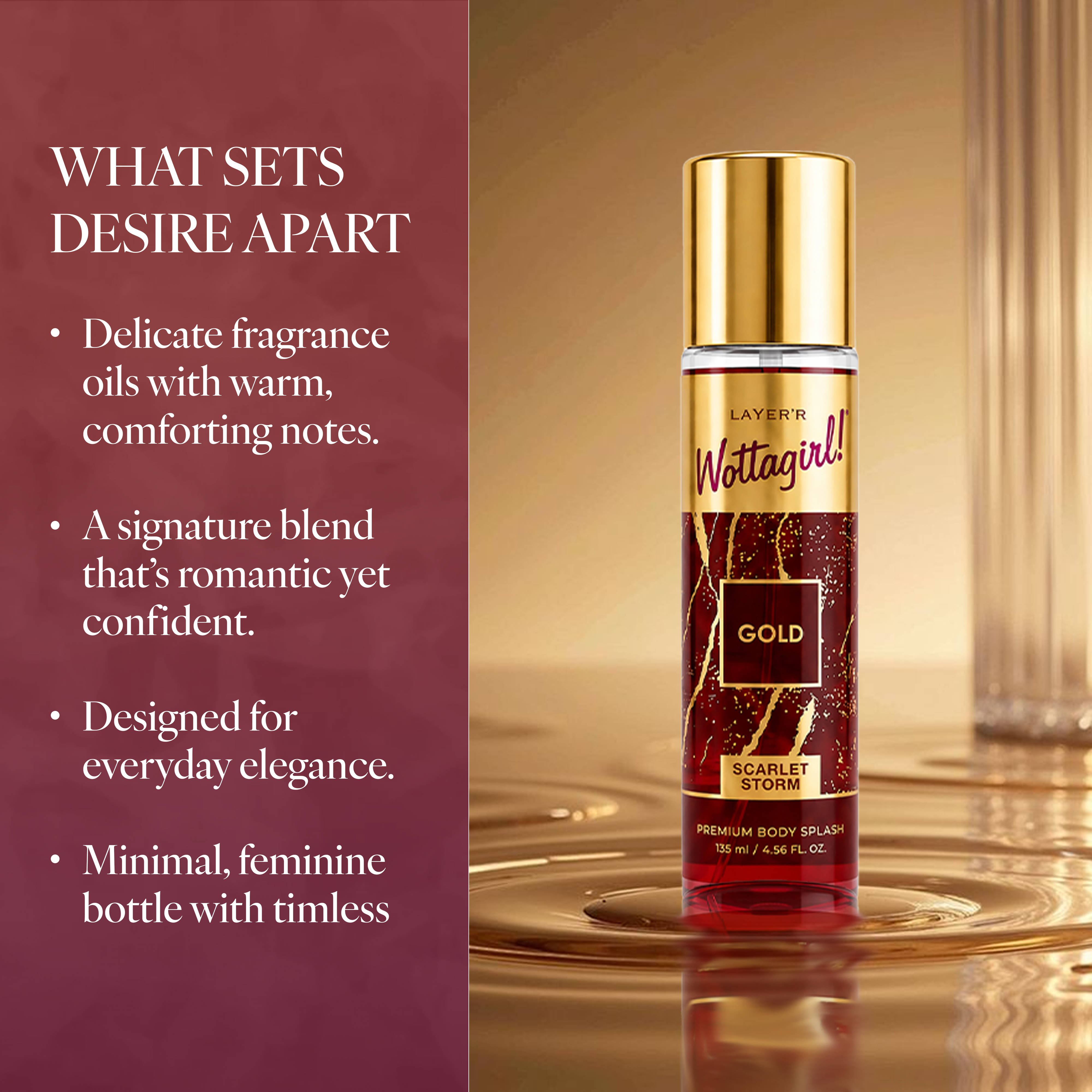 Layer'r Wottagirl! Gold Scarlet Storm Body Mist - view 8