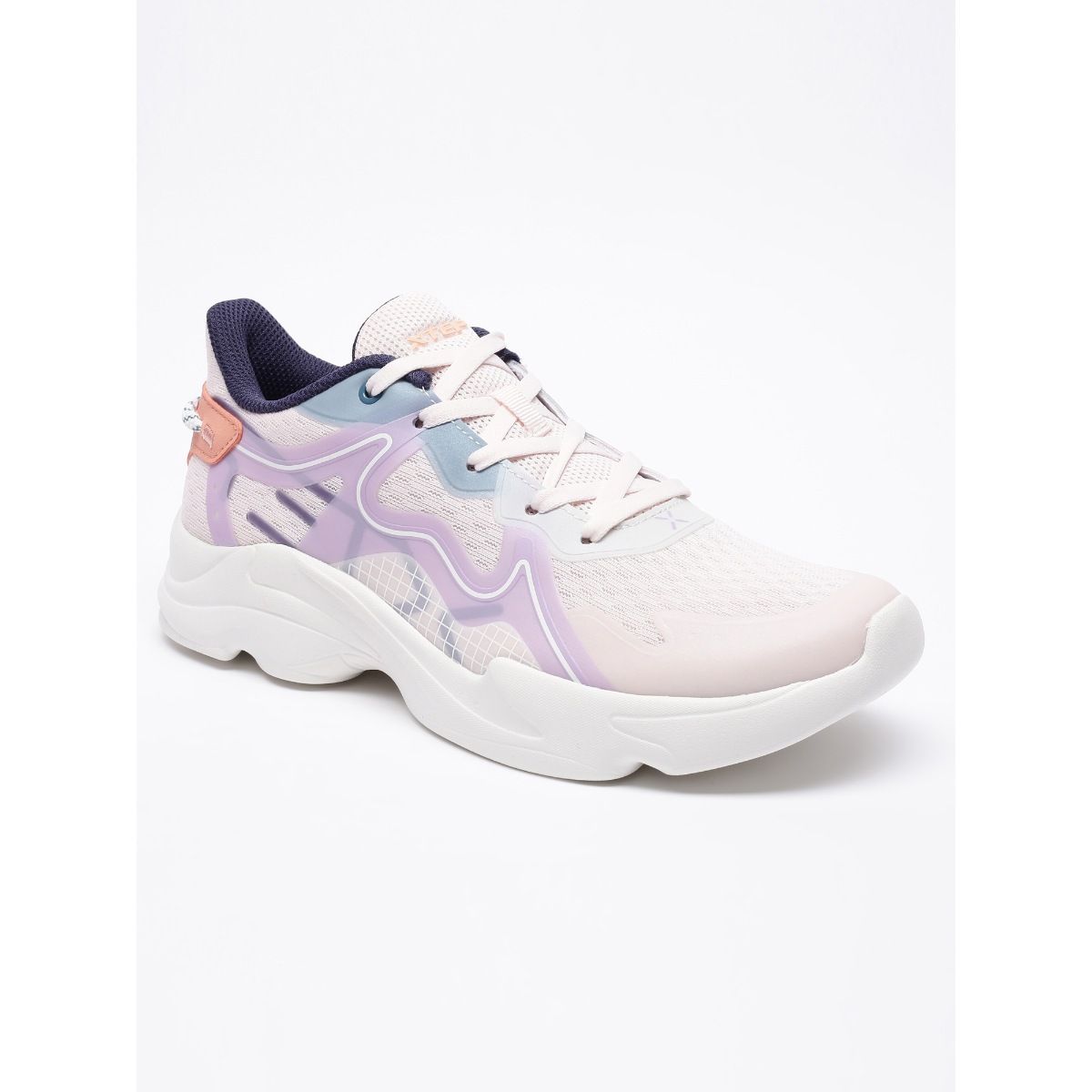 Buy Xtep Women's Pink Mauve Textile Upper Casual Shoes Online