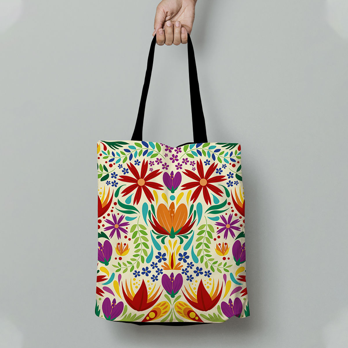 Crazy Corner Flowers Design Tote Bag for Women & Girls (16x14 Inches) (Multi-Color) At Nykaa, Best Beauty Products Online