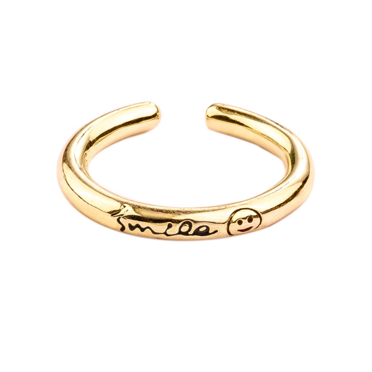 Palmonas 18k Gold Plated Smile Reine Ring for women