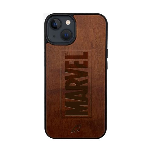 Buy Macmerise Logo Marvel Dark Shade Wooden Phone Case (iPhone 14
