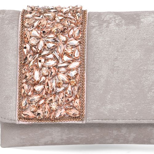 Buy Peora Rose Gold Applique Handmade Bridal Wallet For Women Online