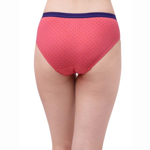 Buy SOIE Women High Rise Solid And Printed Cotton Stretch Hipster Panty  online