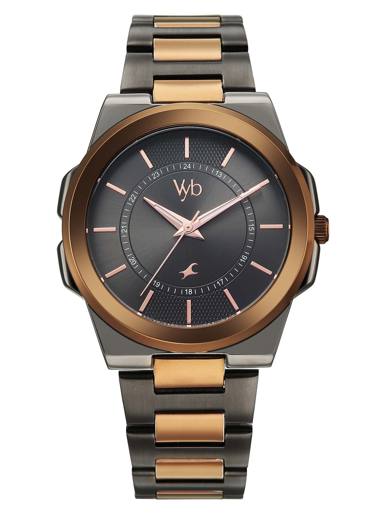 Buy Fastrack Vyb 6.0 Nimbus Quartz Grey Round Dial Men's