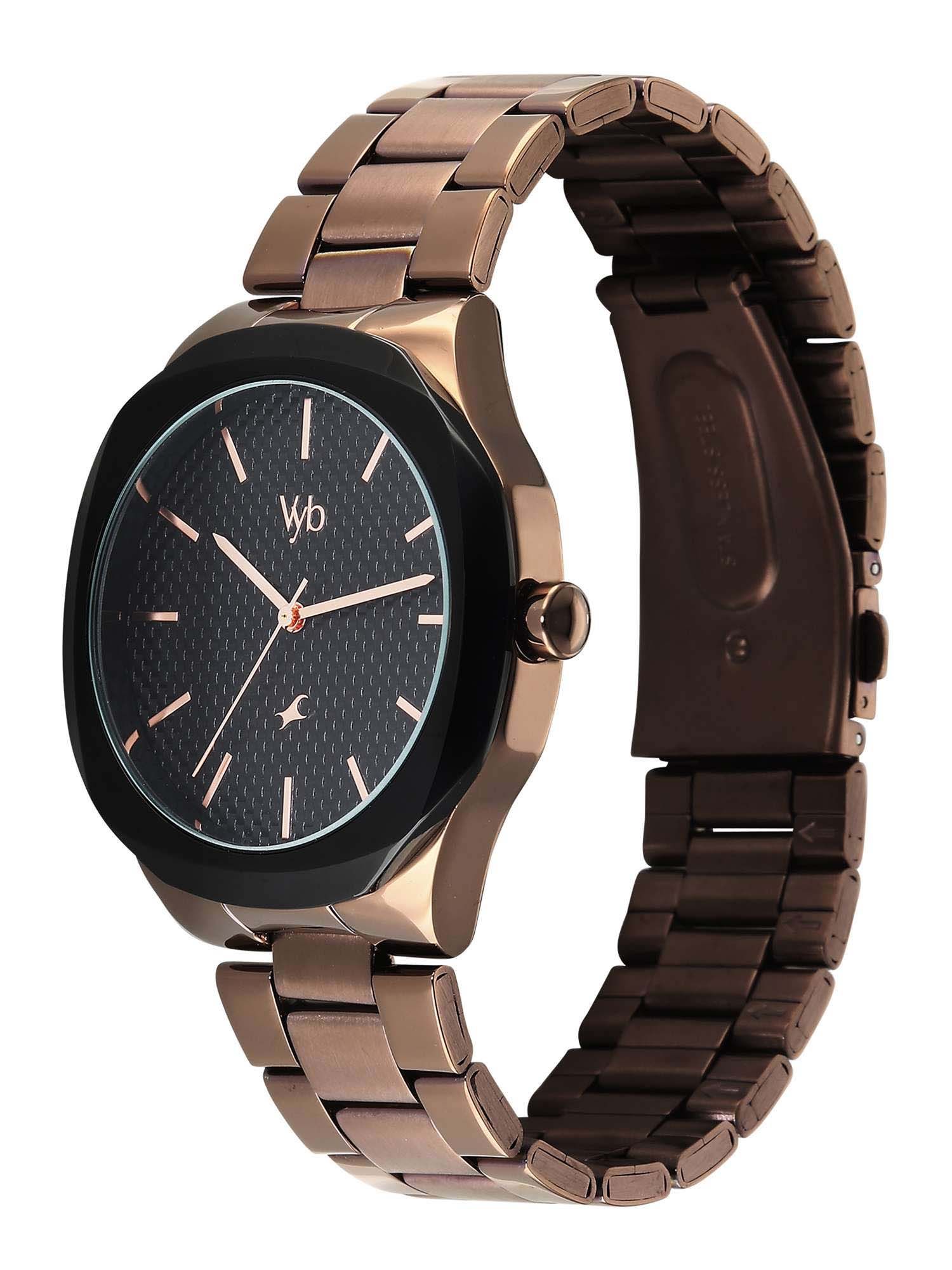 Buy Fastrack Vyb 6.0 Challenger Quartz Black Round Dial Men's