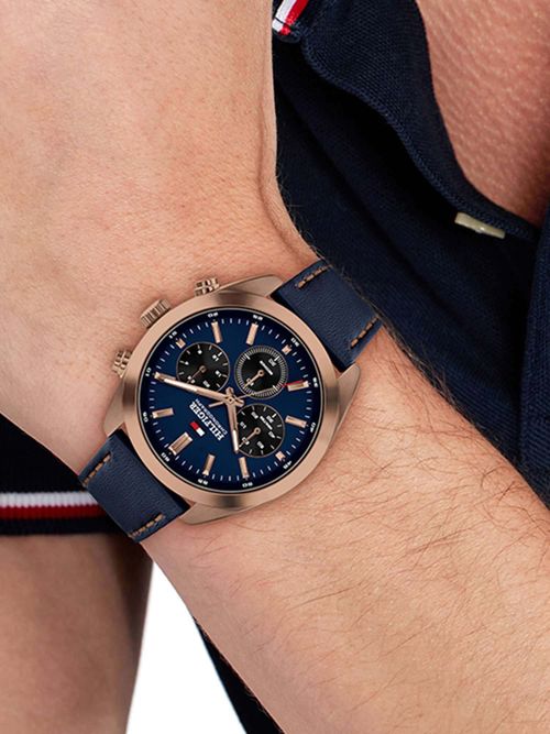 Tommy Hilfiger Hudson Quartz Navy Blue Round Dial Men's Watch- TH1710721 (M)