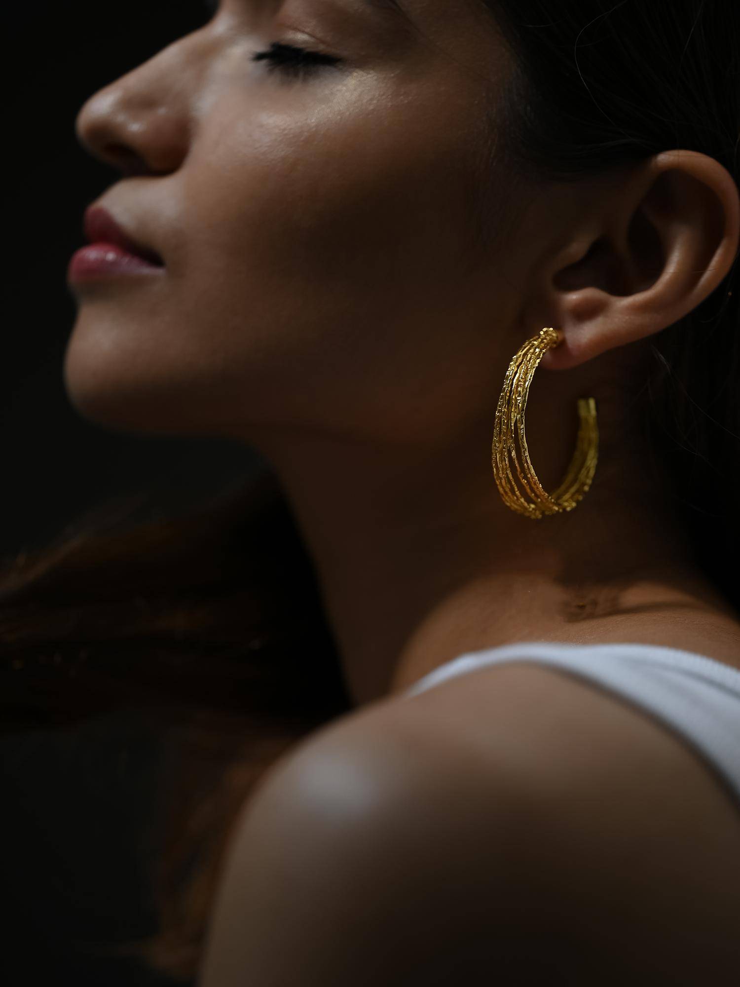 Heena Mittal Kiara Gold Hoop Earrings