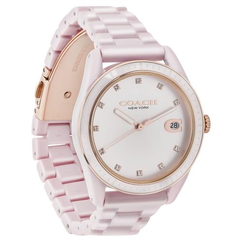 Preston Blush Ceramic Women's Coach Preston Ceramic Watch Buy