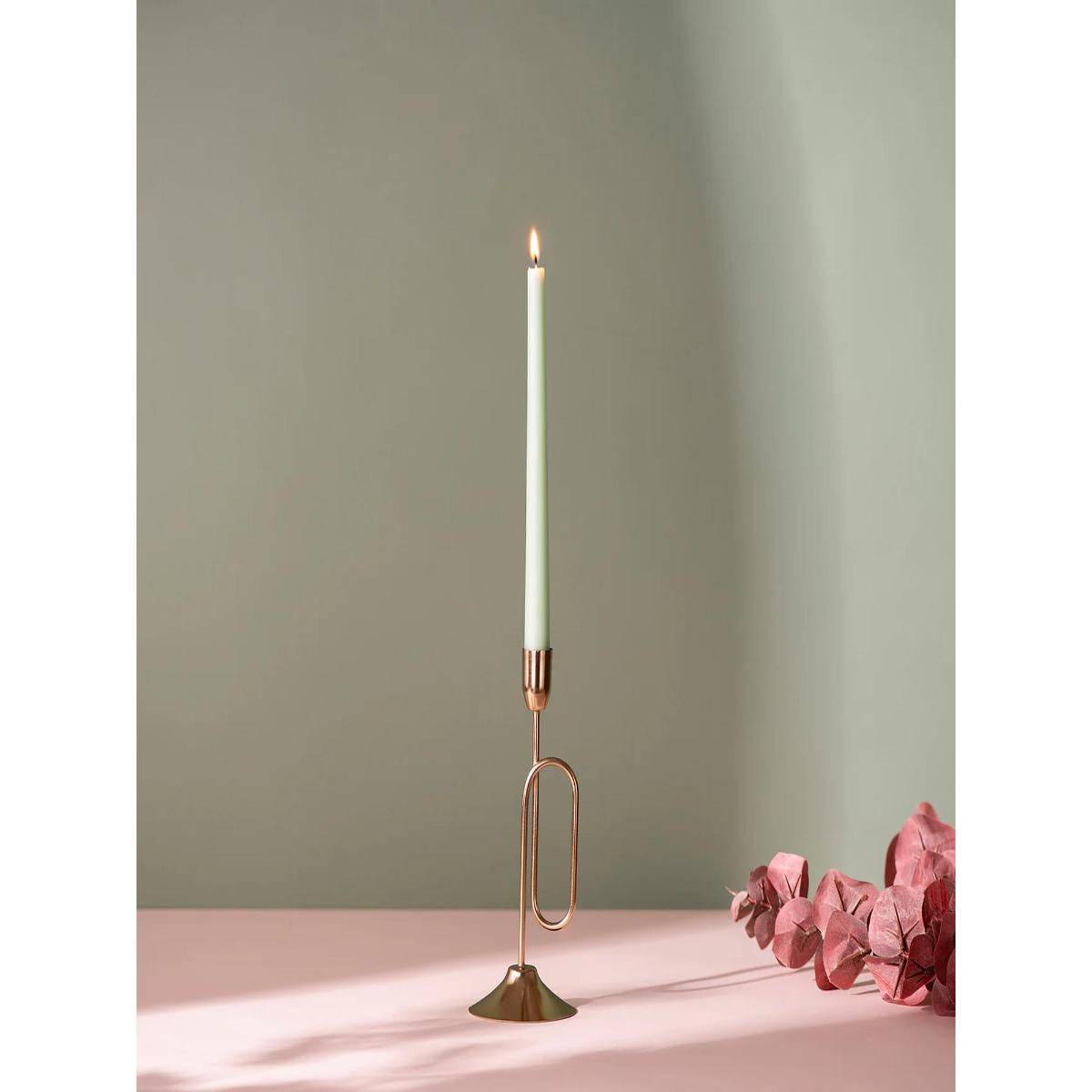 Nestroots Glamorous Gold: Exquisite Candle Holder