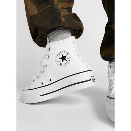White Hightop Converse Buy Converse Women Chuck Taylor All Star Leather Platform High Top Sneaker  Online