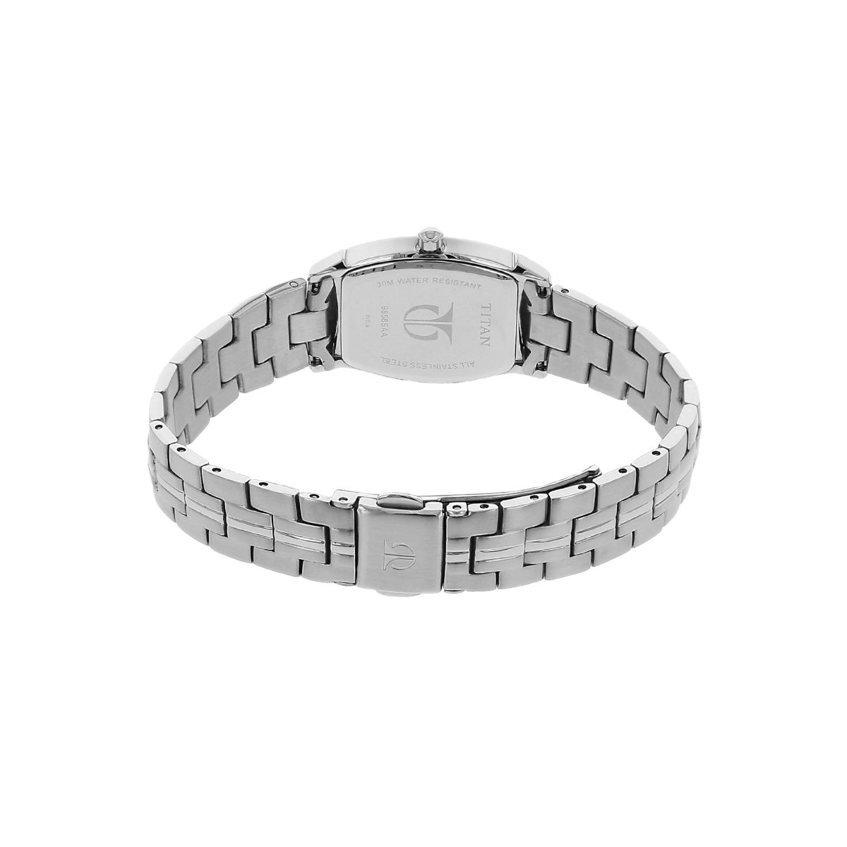 Buy Titan Silver Dial Silver Stainless Steel Strap Watch Online