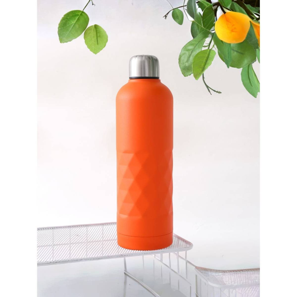 UMAI Double-Walled Vacuum Insulated Stainless Steel Water Bottle|750ml (Orange)