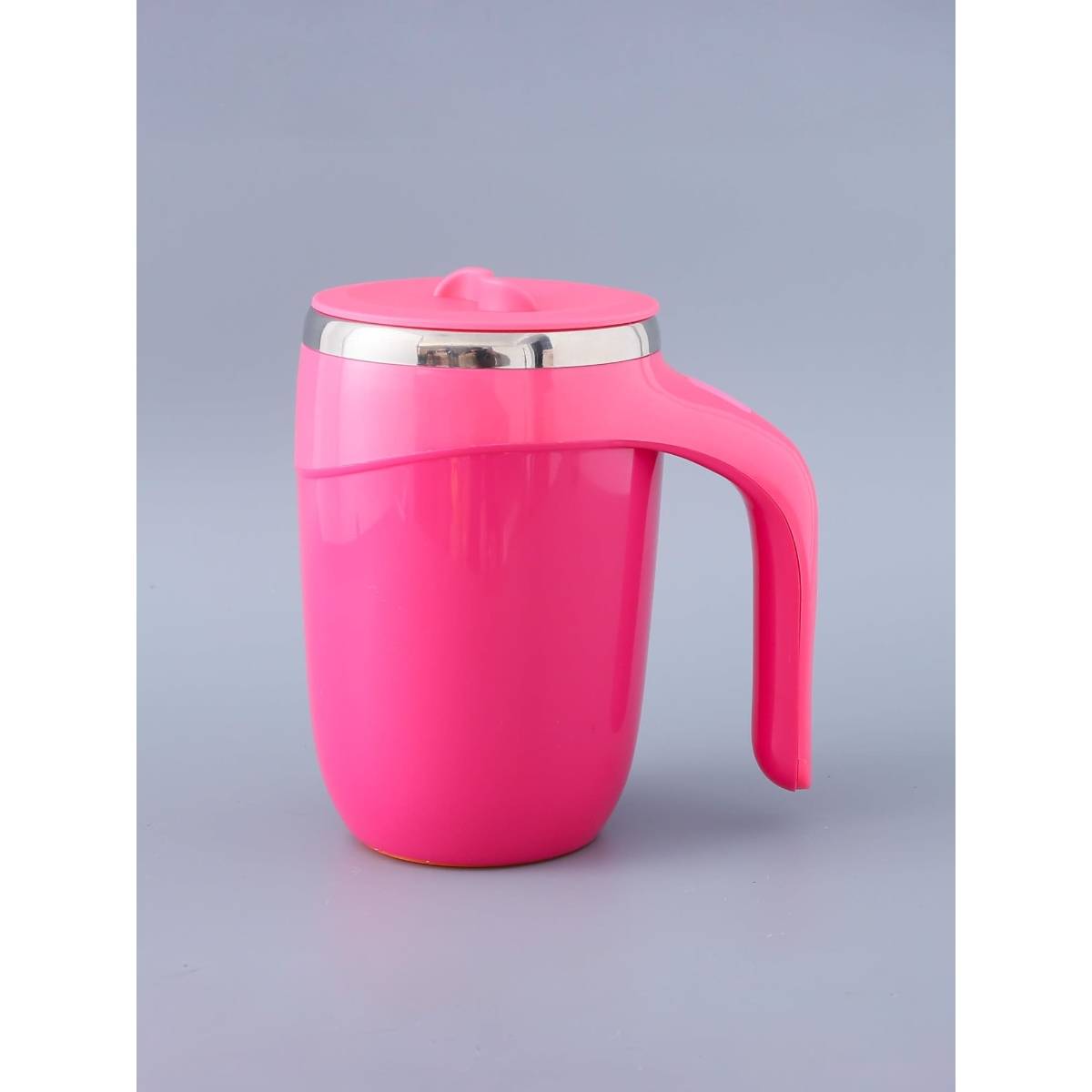 UMAI Anti-Fall Coffee Travel Mug with Suction Bottom|500ml|Stainless Steel|Pink