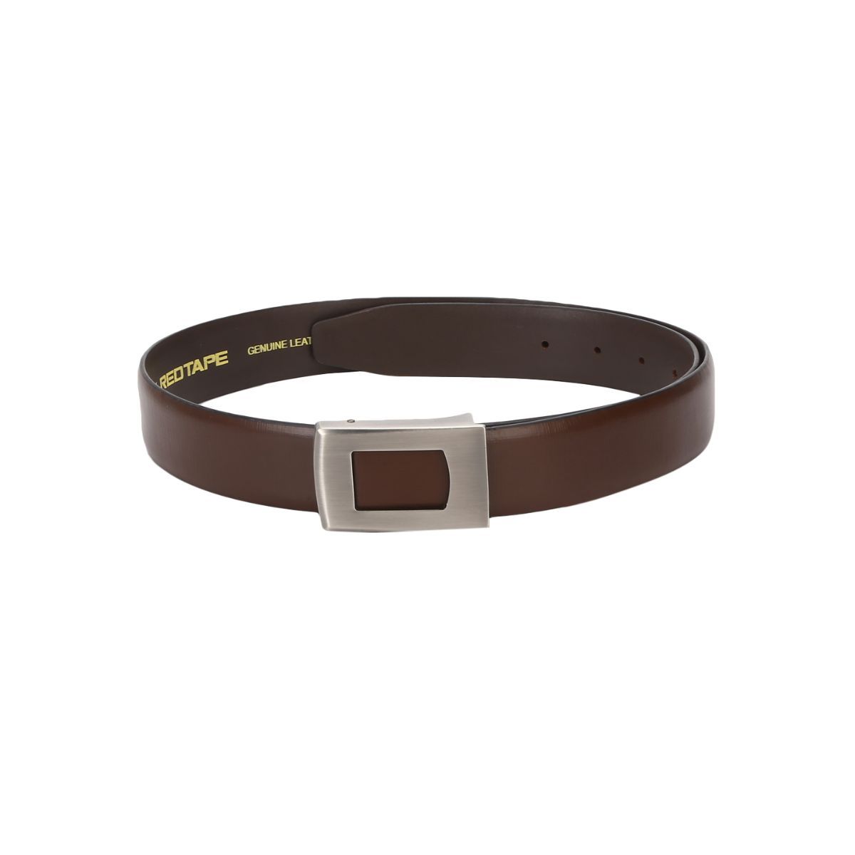 RedTape Men's Brown Leather Belt