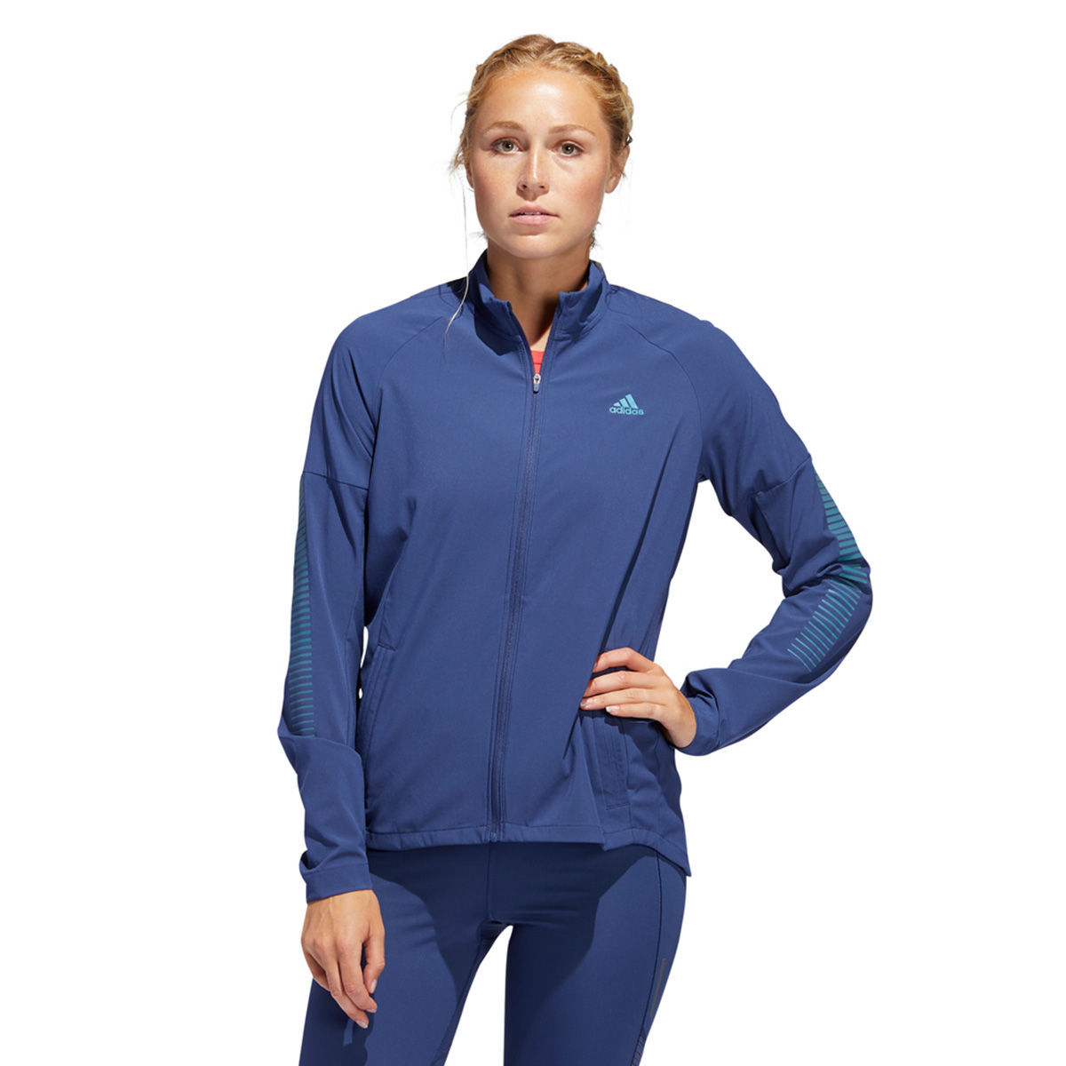 Buy adidas Runr Jacket W Blue Running Jacket Online