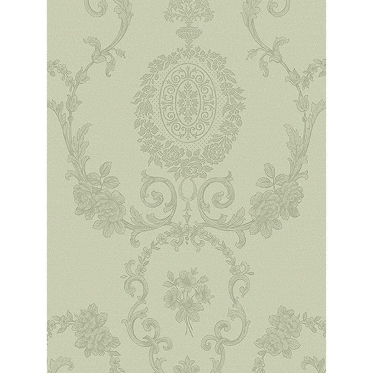 Turquoise and yellow classic pattern classic wallpaper  TenStickers