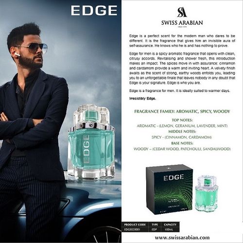 Buy Swiss Arabian Edge Eau De Parfum for Men Online