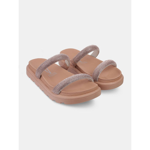 Buy Vizzano Women Casual Flat Slide Sandals Nude Online