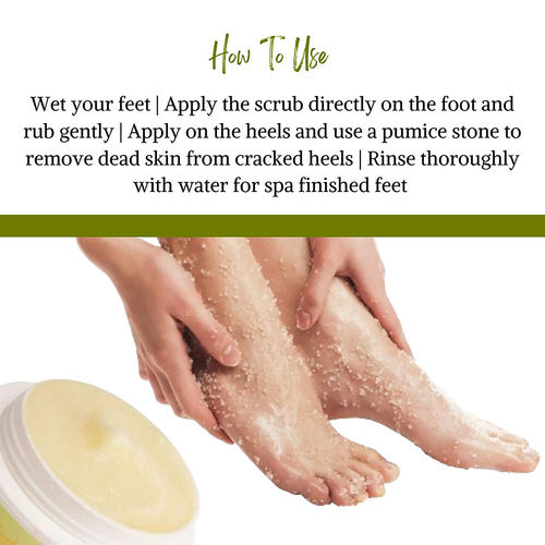 BodyHerbals Minute Pedicure, Lemongrass Foot Scrub