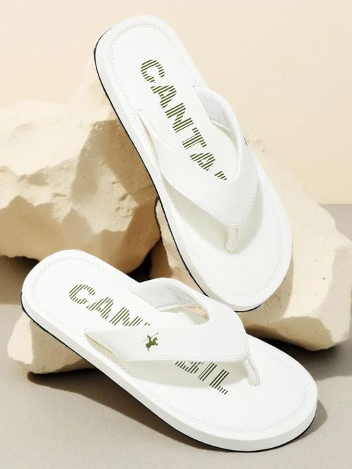 Buy Cantabil Casual Flipflops for Men White Online
