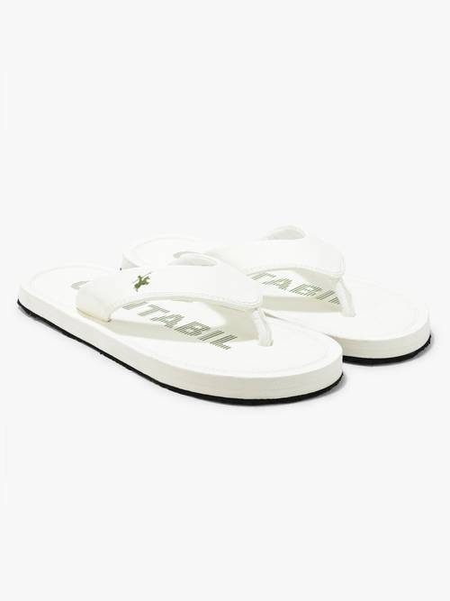 Buy Cantabil Casual Flipflops for Men - White Online display picture 3