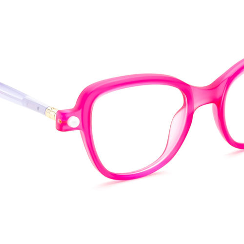 Buy IRUS Women Full Rim Cat Eye Matt Pink Acetate Eyeglass Frame